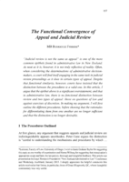 The Functional Convergence of Appeal and Judicial Review