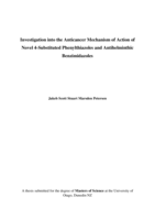 Investigation into the Anticancer Mechanism of Action of Novel 4-Substituted Phenylthiazoles and Antihelminthic Benzimidazoles