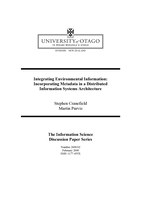 Integrating environmental information: Incorporating metadata in a distributed information systems architecture