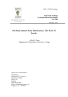 On Real Interest Rate Persistence: The Role of Breaks