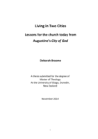Living in Two Cities: Lessons for the church today from Augustine's City of God