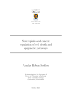 Neutrophils and cancer: regulation of cell death and epigenetic pathways
