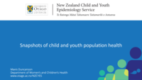 Snapshots of child and youth population health
