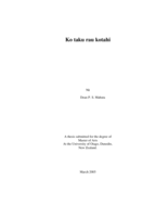 Ko taku rau kotahi