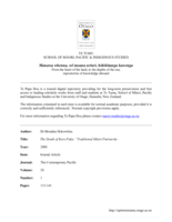 The Death of Koro Paka: “Traditional" Māori Patriarchy