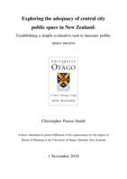 Exploring the adequacy of central city public space in New Zealand:  Establishing a simple evaluative tool to measure public space success