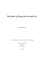 The Ethics of Piracy for Personal Use