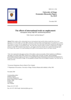 The effects of international trade on employment: heterogeneity among 2-digit ISIC manufacturing industries