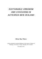 Sustainable Urbanism and Cohousing in Aotearoa New Zealand