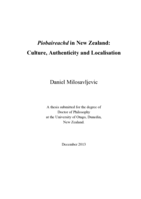Piobaireachd in New Zealand: Culture, Authenticity and Localisation