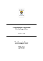 Using consensus ensembles to identify suspect data