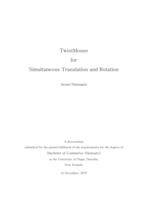 TwistMouse for simultaneous translation and rotation