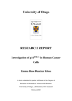Investigation of p16INK4A in Human Cancer Cells