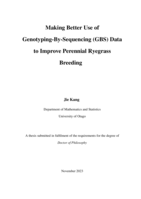 Making better use of genotyping-by-sequencing (GBS) data to improve perennial ryegrass breeding
