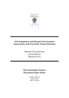 Self-adaptation and dynamic environment experiments with evolvable virtual machines