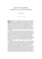 Conflict in the Landscape: A Case Study of the Cultural Values Model