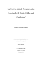 Is a Positive Attitude Towards Ageing Associated with Diet in Middle-aged Cantabrians?
