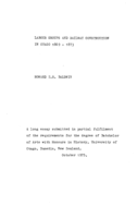 Labour groups and railway construction in Otago, 1869-1873