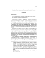 Mistaken Bank Payments: Commercial Certainty Counts