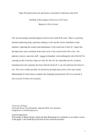 The Role of the Litigant in Person in Civil Courts