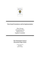 View-based consistency and its implementation
