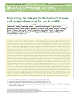 Improving Risk Indexes For Alzheimer's Disease And Related Dementias For Use In Midlife