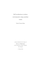 Self localisation in indoor environments using machine vision