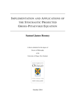 Implementation and Applications of the Stochastic Projected Gross-Pitaevskii Equation
