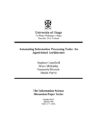 Automating information processing tasks: an agent-based architecture