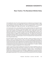 Race tactics: The racialised athletic body