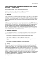 Letting students create videos within medical and health sciences education: A scoping review
