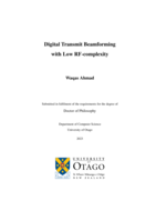 Digital transmit beamforming with low RF-complexity