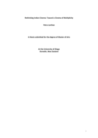 Rethinking Indian Cinema: Toward a Cinema of Multiplicity