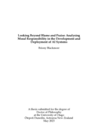 Looking beyond blame and praise: Analysing moral responsibility in the development and deployment of AI systems
