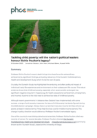 Tackling child poverty: will the nation’s political leaders honour Richie Poulton’s legacy?