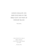 Linking Shallow and Deep Features on the Shelf East and West of Stewart Island