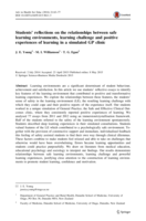 Students' reflections on the relationships between safe learning environments, learning challenge and positive experiences of learning in a simulated GP clinic.