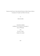 Disclosure of the Persuasive Intent behind the Placement of Risky Products in Movies: Consequences for Cognitive and Affective Processing