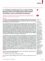 A co-designed mHealth programme to support healthy lifestyles in Māori and Pasifika peoples in New Zealand (OL@-OR@): a cluster-randomised controlled trial