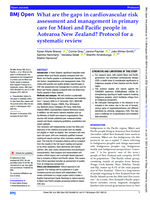 What are the gaps in cardiovascular risk assessment and management in primary care for Māori and Pacific people in Aotearoa New Zealand? Protocol for a systematic review