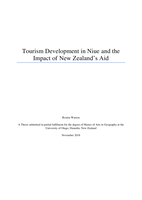 Tourism Development in Niue and the Impact of New Zealand's Aid