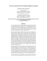 The conservation status of New Zealand’s indigenous grasslands