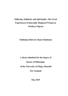 Suffering, Solidarity and Spirituality: The Lived Experiences of Internally Displaced Women in Northern Nigeria