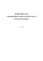Shedding light on aid: Using night lights to analyse the effectiveness of geocoded aid in Malawi