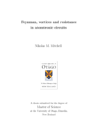 Feynman, vortices and resistance in atomtronic circuits