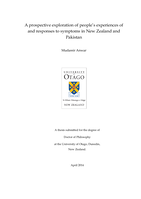 A prospective exploration of people’s experiences of and responses to symptoms in New Zealand and Pakistan