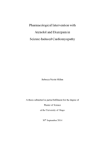 Pharmacological Intervention with Atenolol and Diazepam in Seizure-Induced Cardiomyopathy