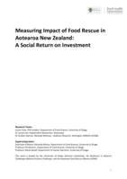 Measuring Impact of Food Rescue in Aotearoa New Zealand: A Social Return on Investment