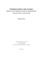 Understanding the matrix: Impacts of modification in indigenous grassland landscapes