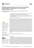 Using A Loneliness Measure To Screen For Risk Of Mental Health Problems: A Replication In Two Nationally-Representative Cohorts